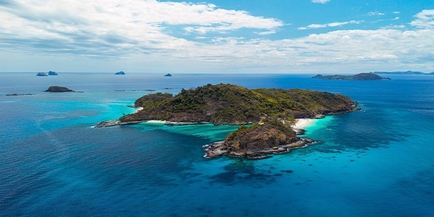Nosy Tsarabanjina dichtbij Nosy be in Madagaskar