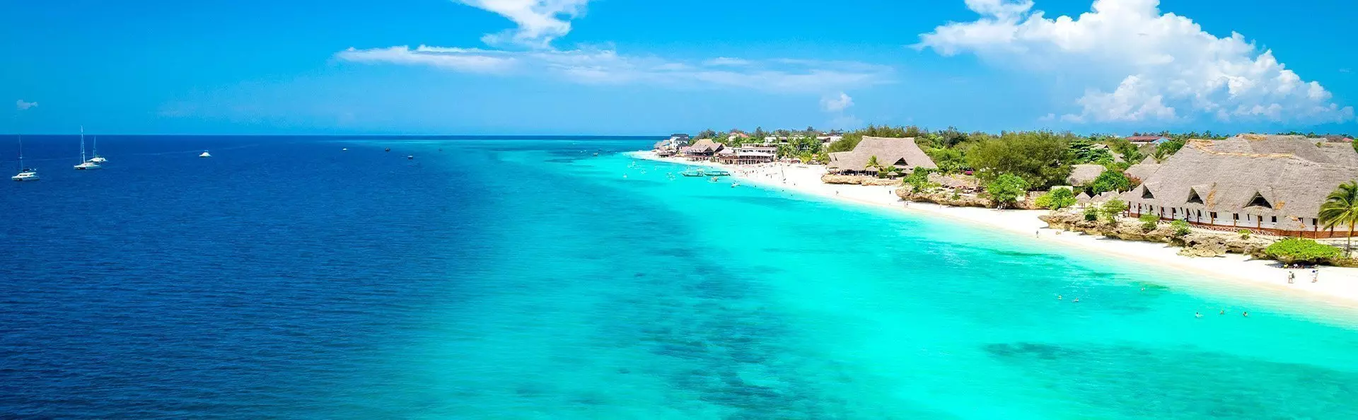 Nungwi strand in het noorden van Zanzibar